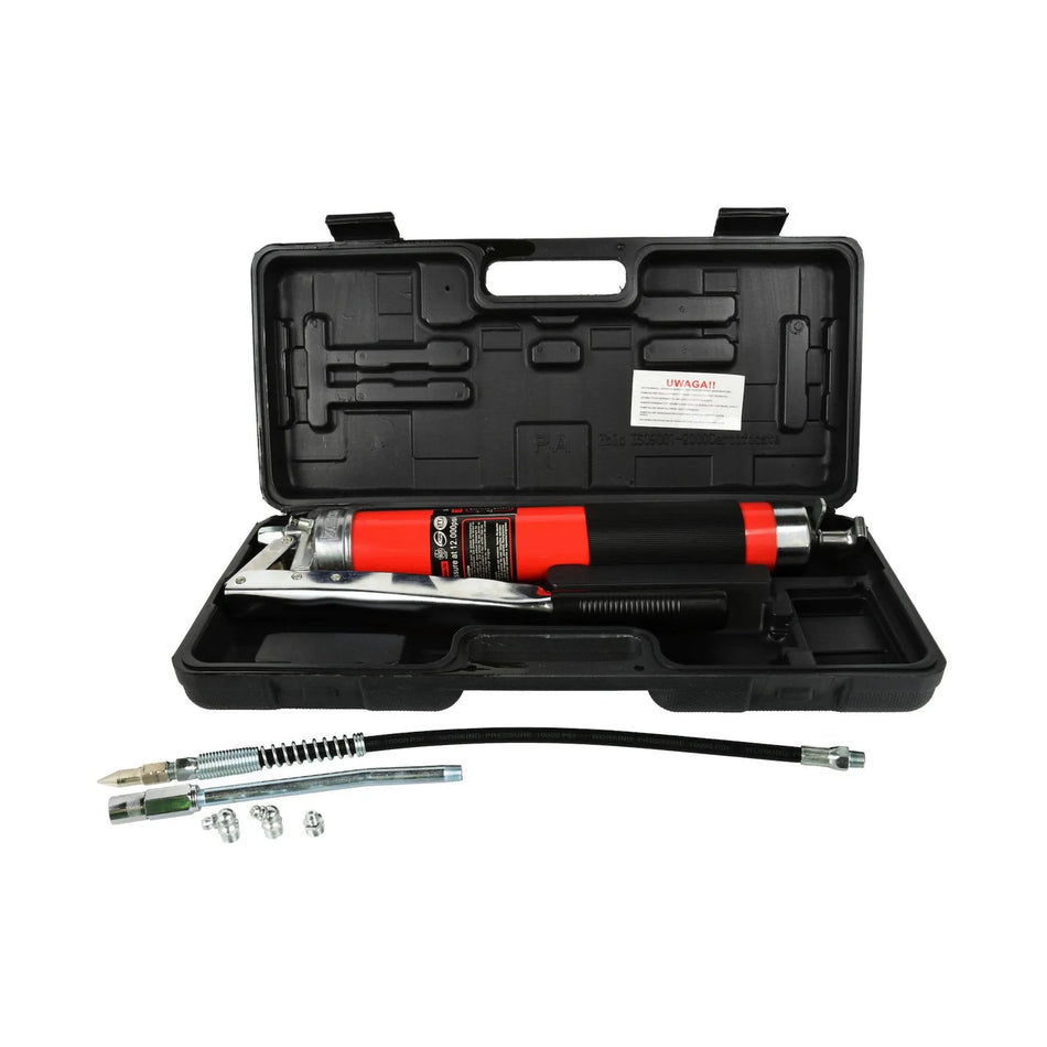 GEKO Grease gun 600cc rood, druk tot 12.000 PSI