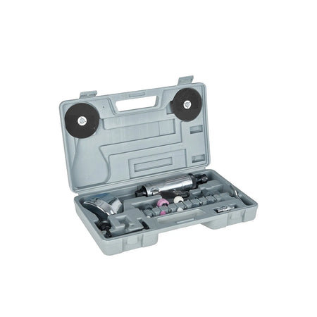 GEKO Pneumatische rechte slijper set met accessoires 18000 rpm 1350 g