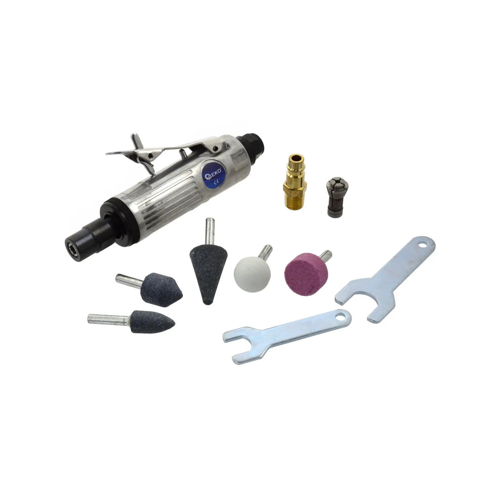 GEKO Lucht Slijper set met accessoires 1/4"