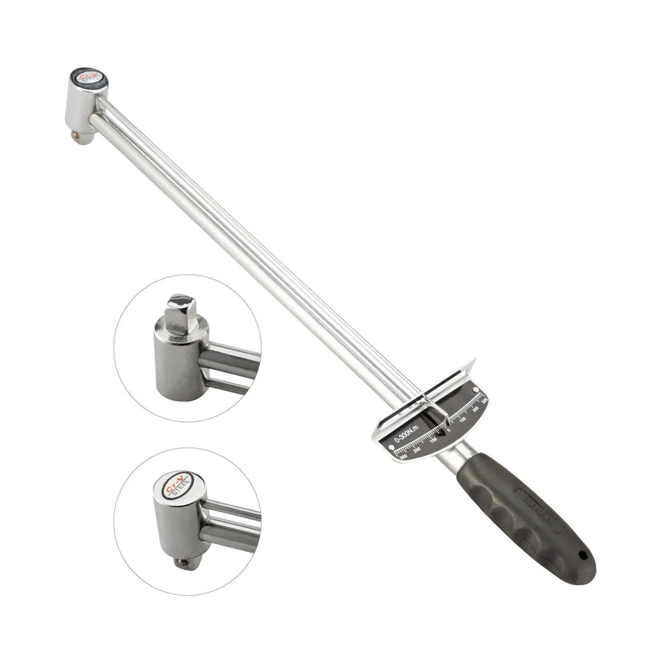 GEKO beam momentsleutel voor nauwkeurig aandraaien 0-300 Nm 48cm
