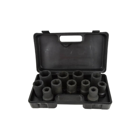 GEKO Impactdopsleutel set voor pneumatisch gereedschap 17-41mm