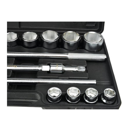 GEKO 6-punts Dopset 3/4" Drive 19-50 mm 21-delig