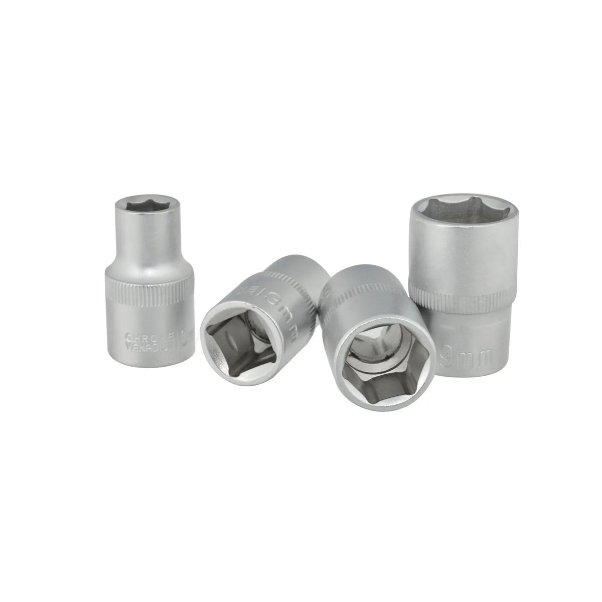 GEKO Dopsleutelset 4-delig 1/2" 10-19 mm Cr-V