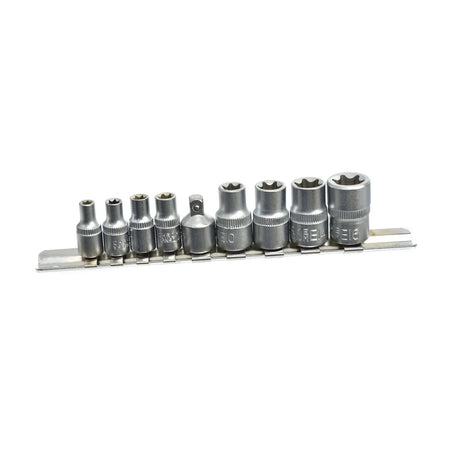 GEKO Dopsleutelset Torx E5-E16 CrV 1/4 & 3/8 inch 9-delig
