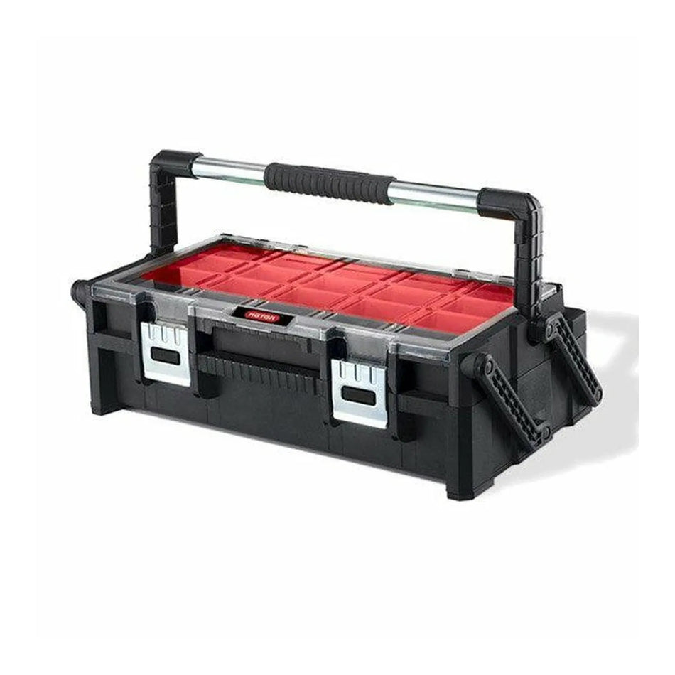 KETER Gereedschapskoffer 22" Cantilever Black 14L laag