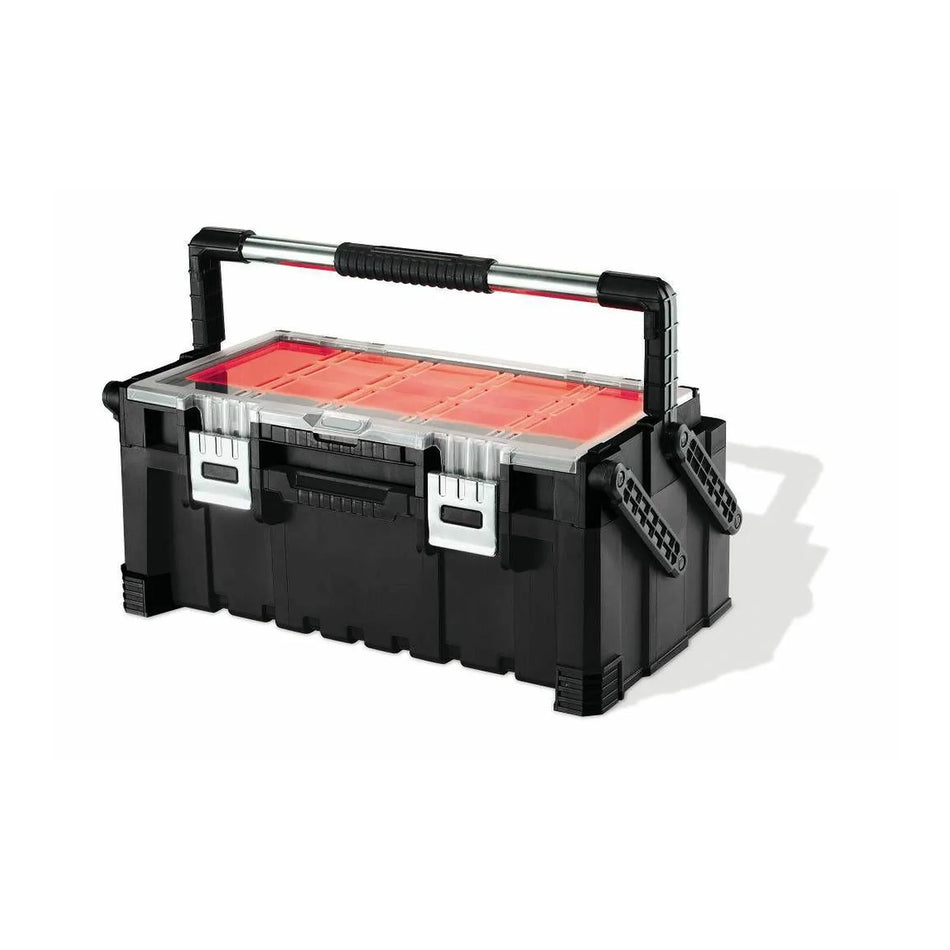 KETER Gereedschapskoffer 22" Cantilever Black 26L hoog