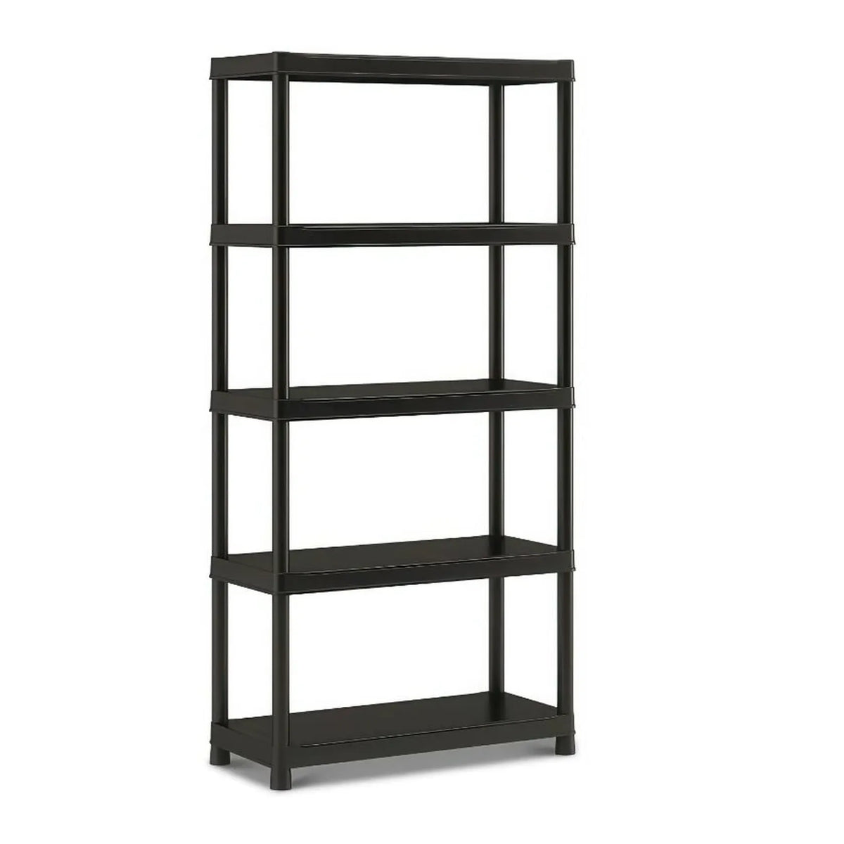 KETER Stelling kunststof 5 planken zwart