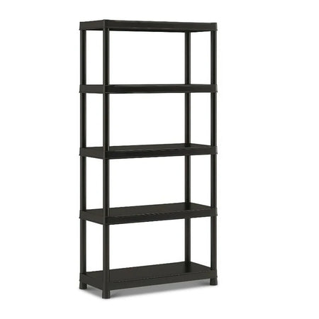 KETER Stelling kunststof 5 planken zwart