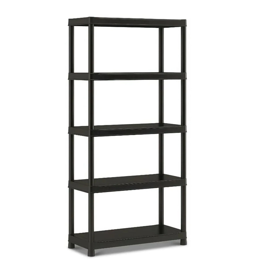 KETER Stelling kunststof 5 planken zwart