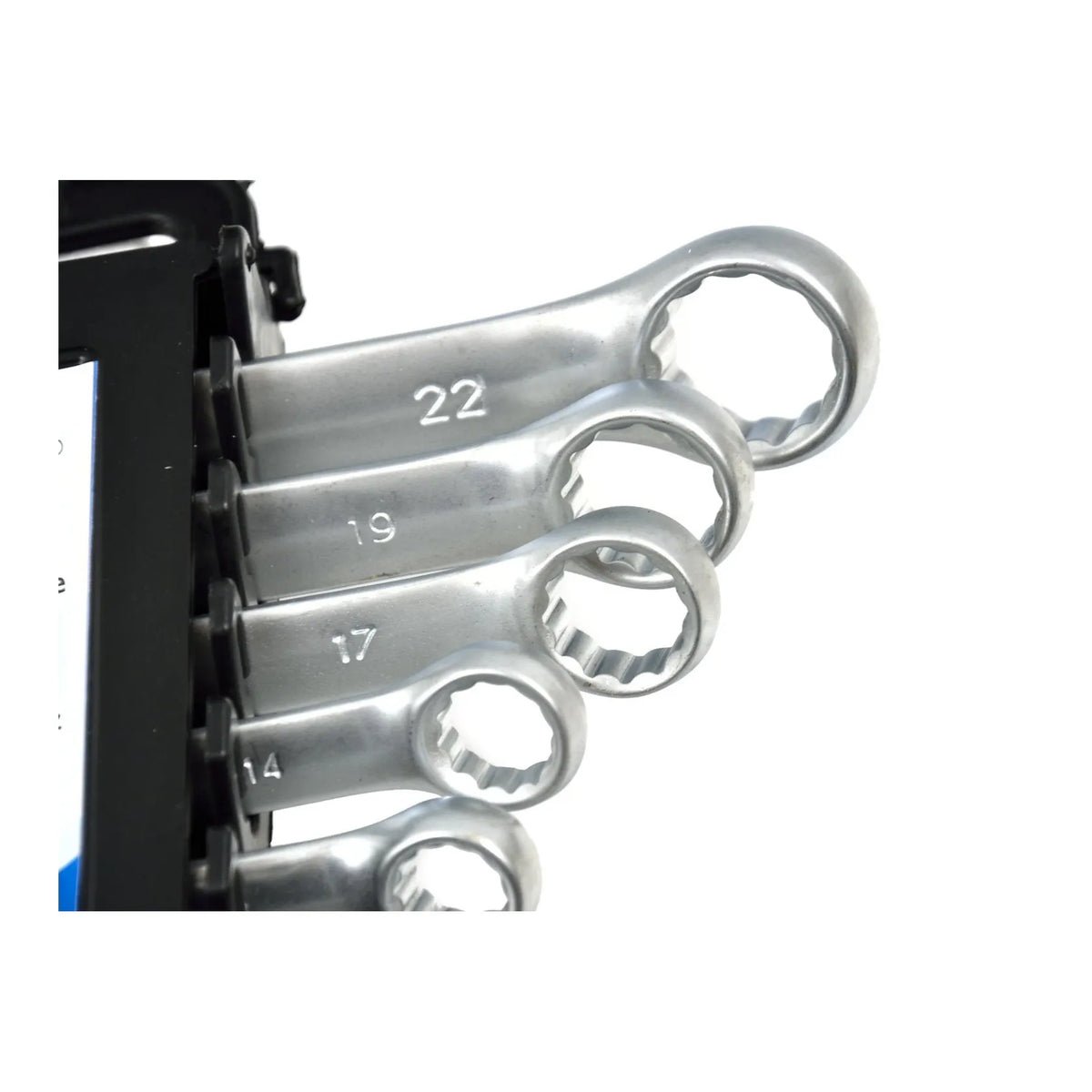GEKO Ringsleutelset satin finish 6-22 mm 12-delig CrV met opbergrek