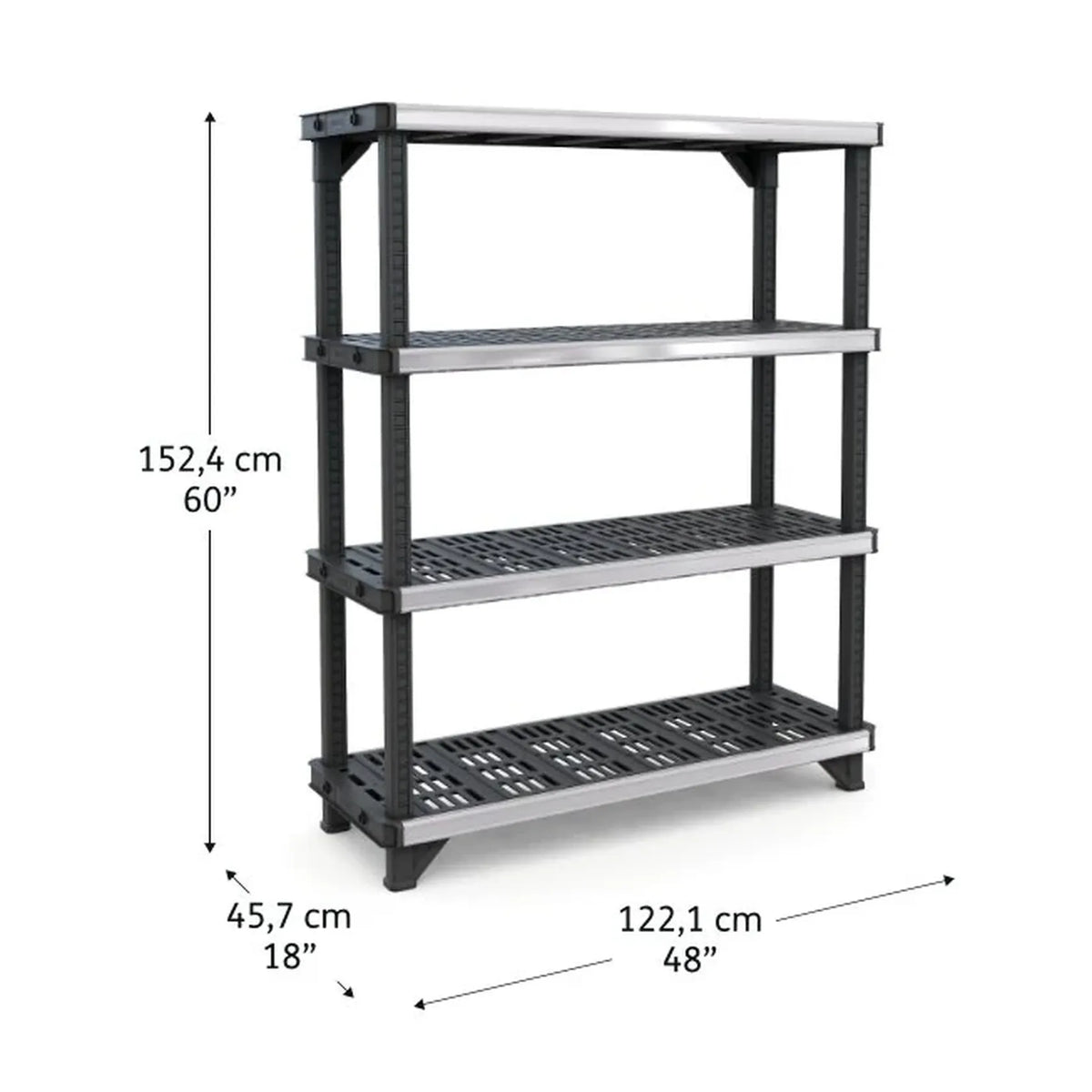 KETER Stelling 4 planken 122x46x150cm