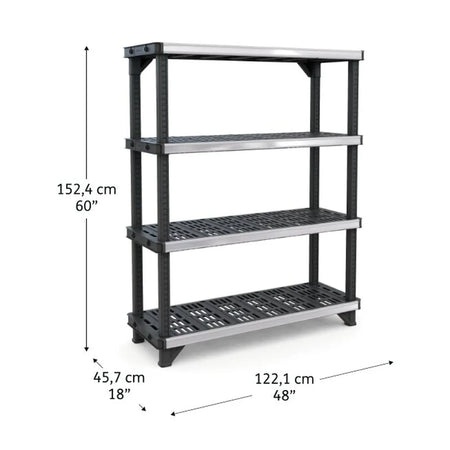 KETER Stelling 4 planken 122x46x150cm