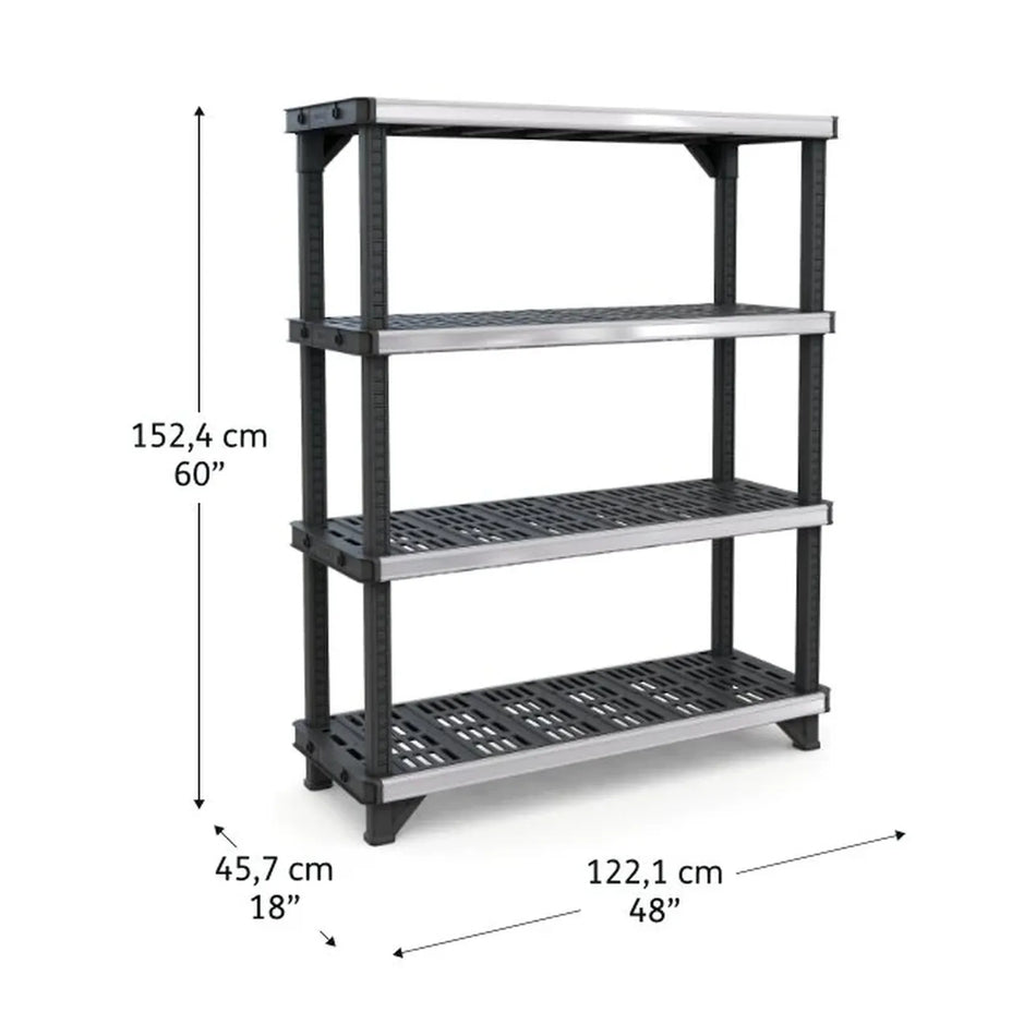 KETER Stelling 4 planken 122x46x150cm