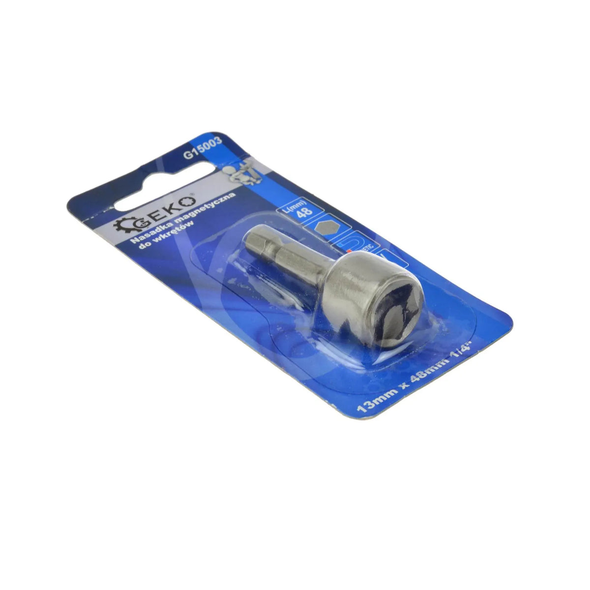 GEKO Magnetische dopbit 13mm x 48mm 1/4"