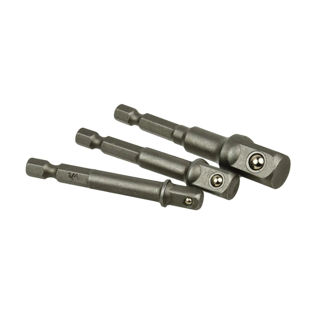 GEKO Dopsleuteladapterset 1/4" 3/8" 1/2" 3-delig