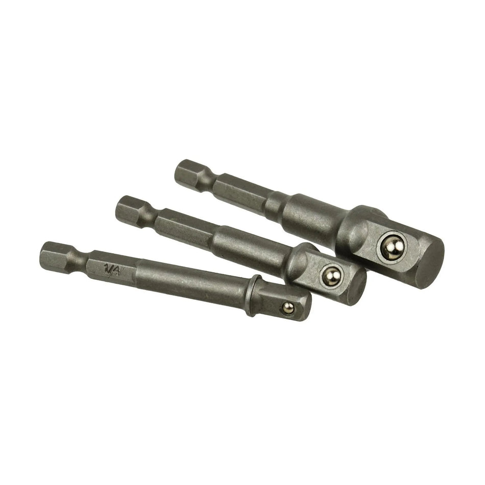 GEKO Dopsleuteladapterset 1/4" 3/8" 1/2" 3-delig
