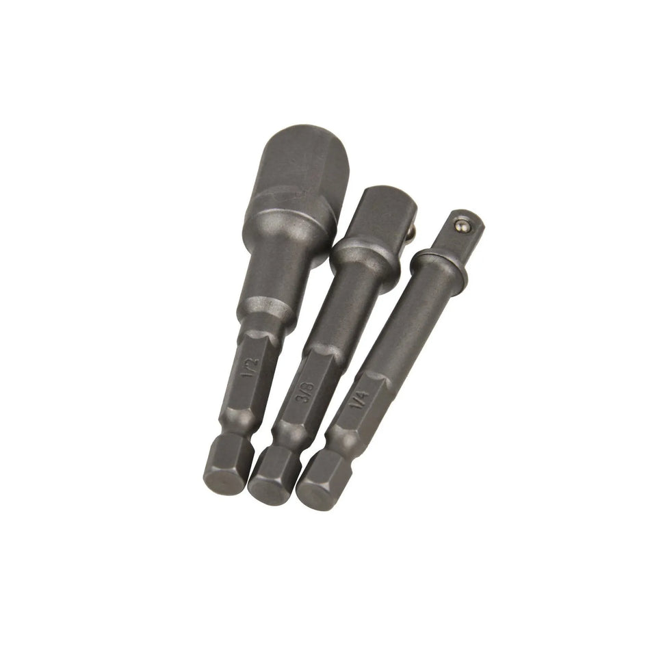 GEKO Dopsleuteladapterset 1/4" 3/8" 1/2" 3-delig