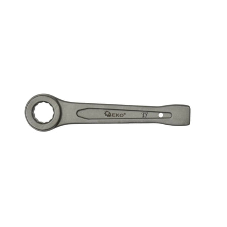 GEKO Ring slogging sleutel 17 mm met vlakke slagvlak