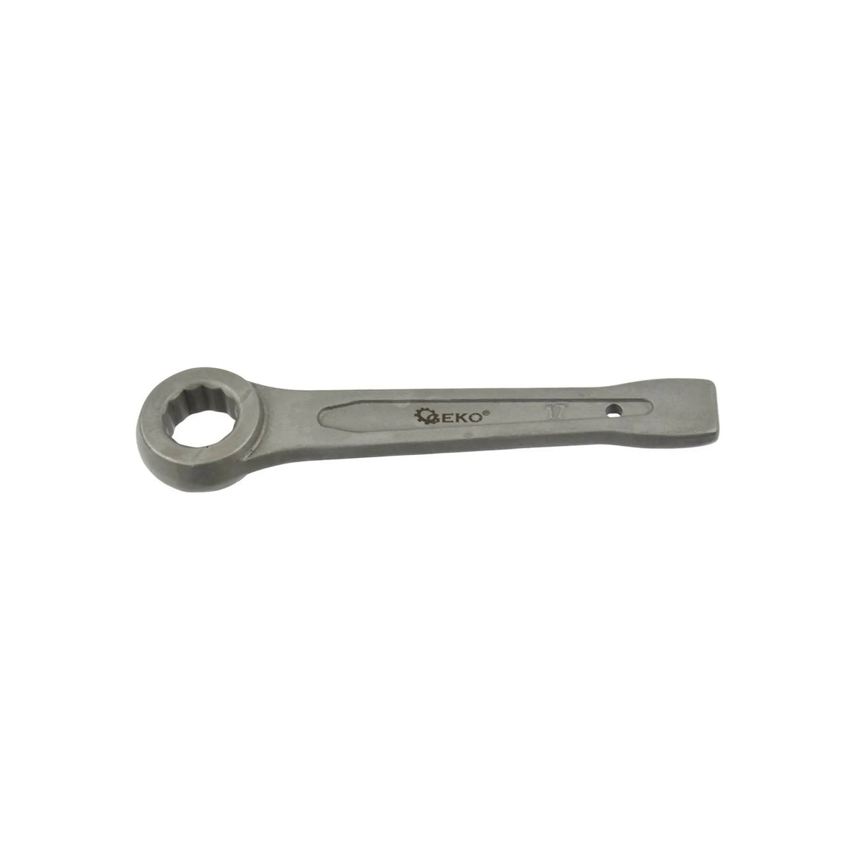 GEKO Ring slogging sleutel 17 mm met vlakke slagvlak