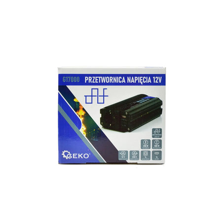 GEKO Voltage converter 12V naar 230V 250/500W met USB-poort
