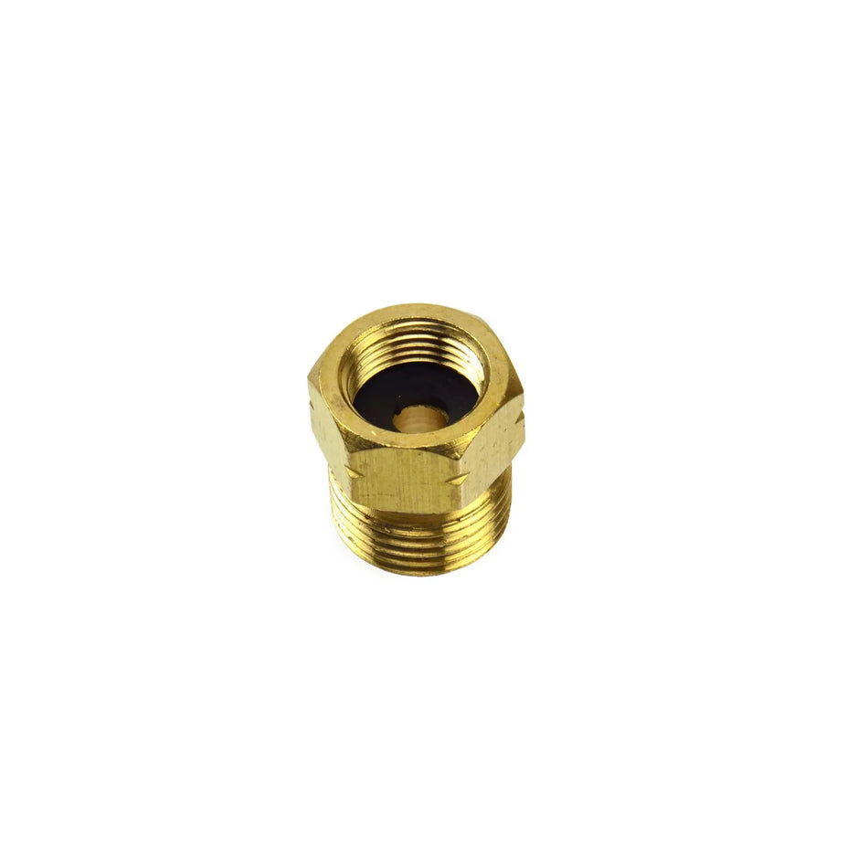 GEKO Adapter voor gasfles 3/8" naar 1/2" met 2 rubberen afdichtingen