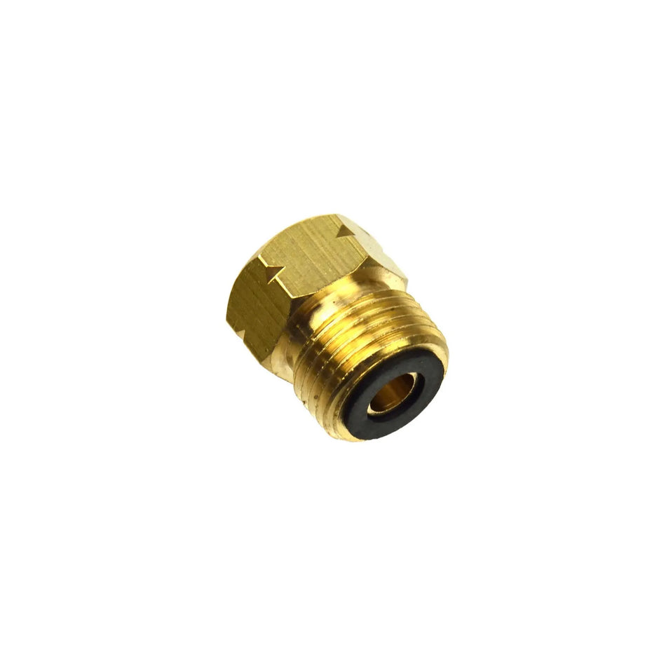 GEKO Adapter voor gasfles 3/8" naar 1/2" met 2 rubberen afdichtingen