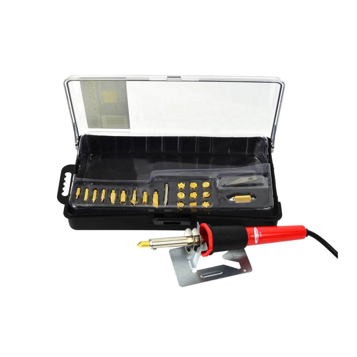 GEKO Houtbrander soldeerbout met 22 tips 30 W 230 V