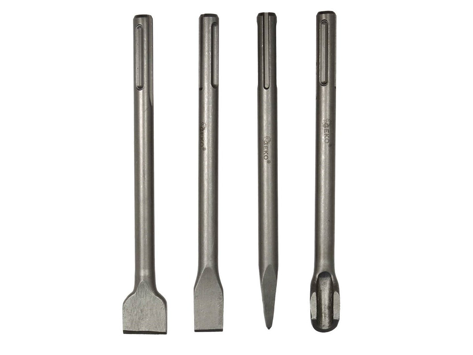 GEKO SDS-Max Beitelset 4-delig 250 mm