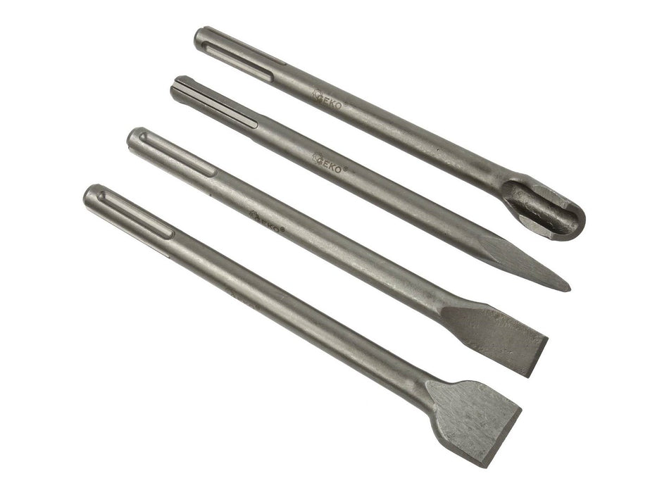 GEKO SDS-Max Beitelset 4-delig 250 mm