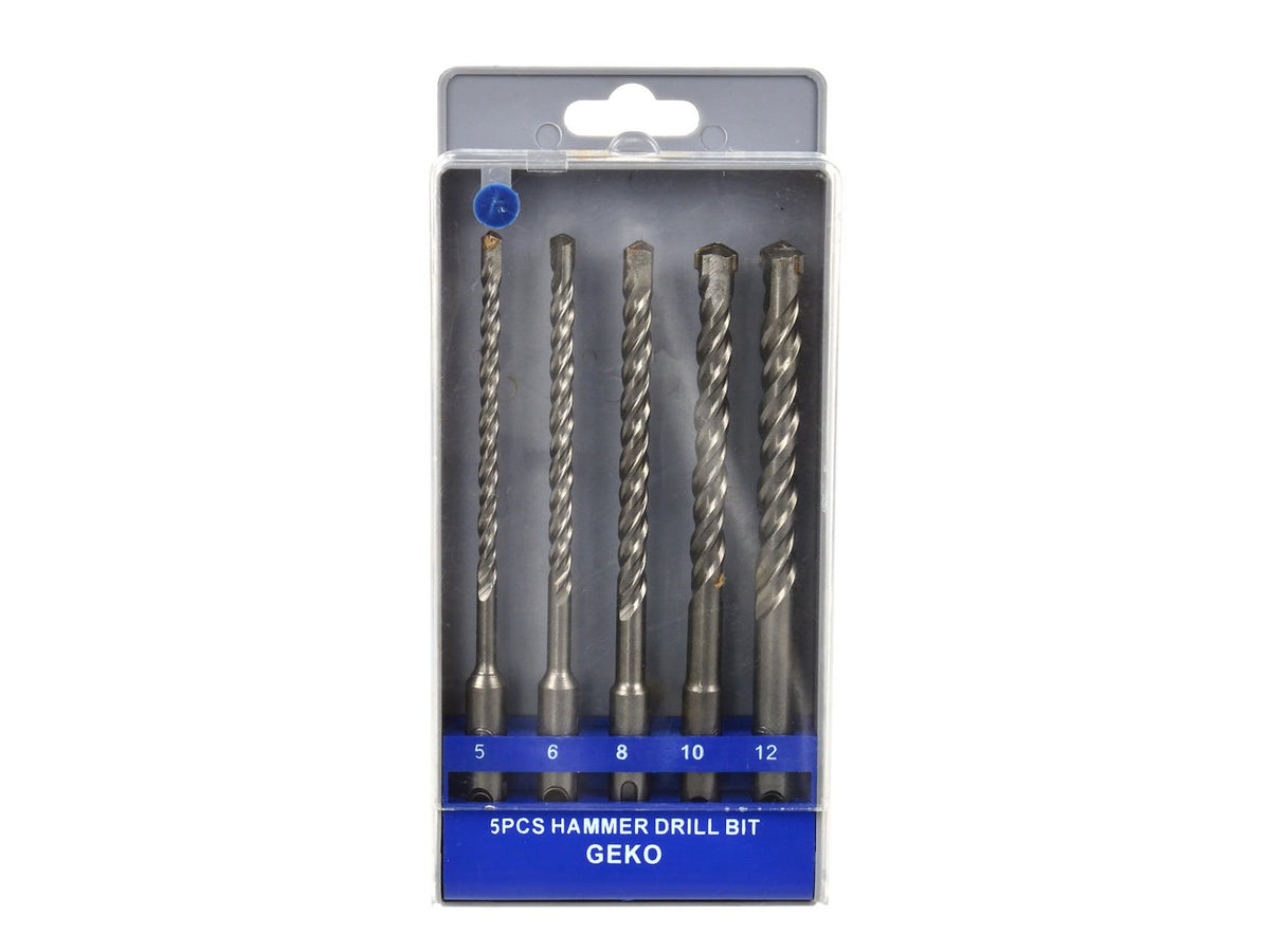 GEKO SDS Plus hamerborenset 5–12 mm 5-delig