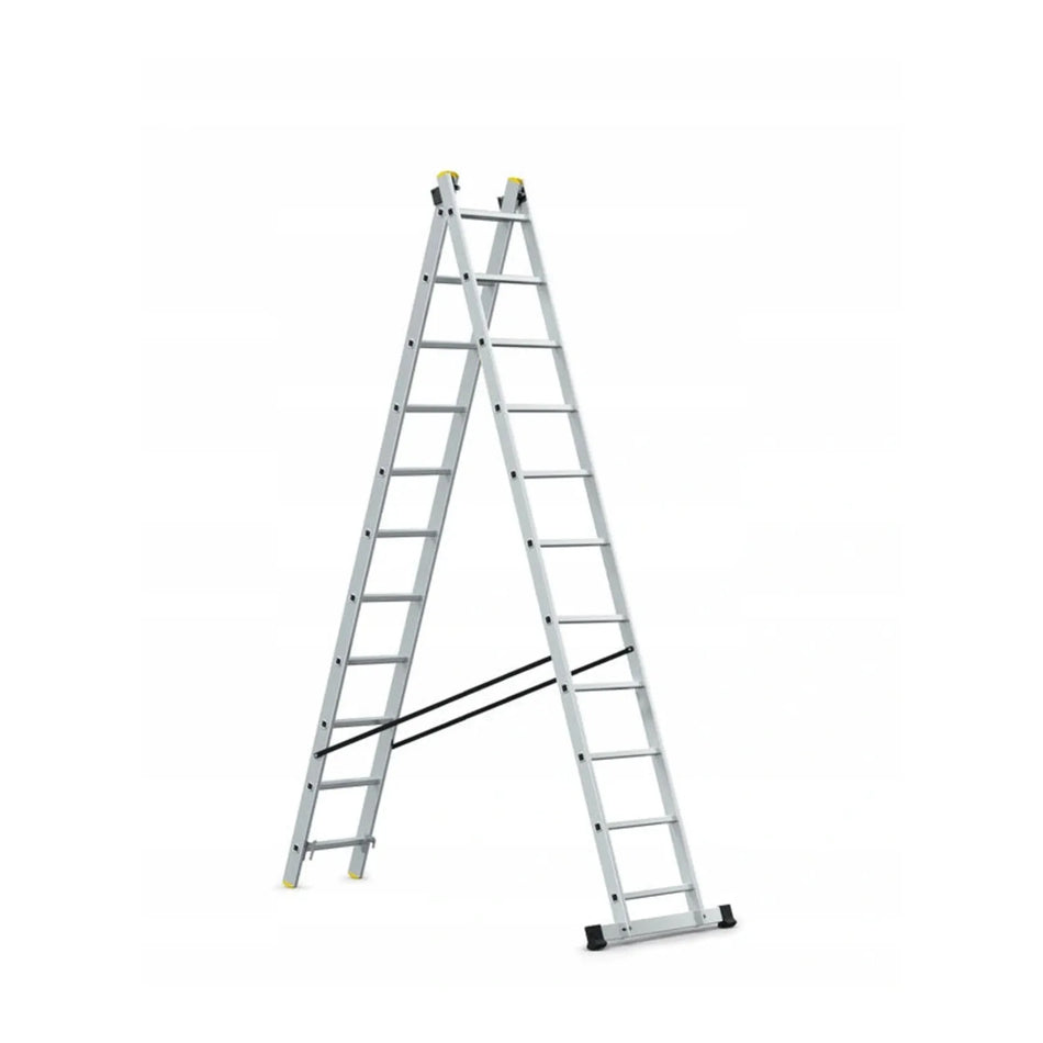AWTools Aluminium trap 2x11 treden 150 kg multifunctioneel