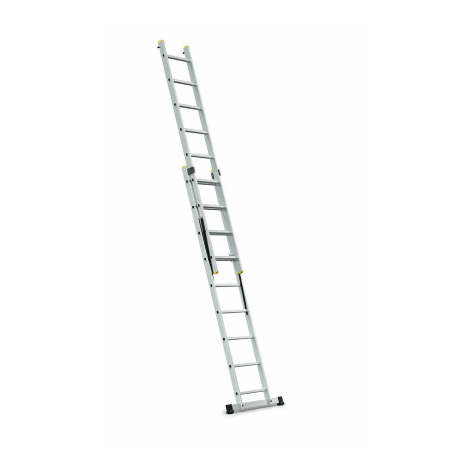 AWTools Aluminium Multifunctionele Ladder 2x9 Treden 150 kg 5,02 m