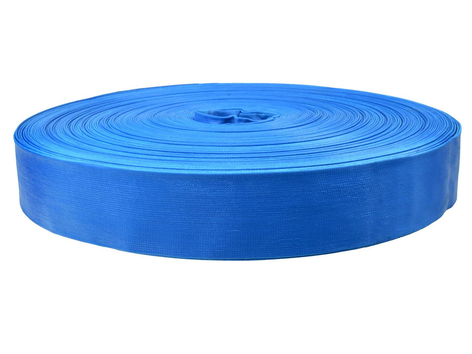 GEKO Platte PVC Waterslang blauw 2 inch x 100 m