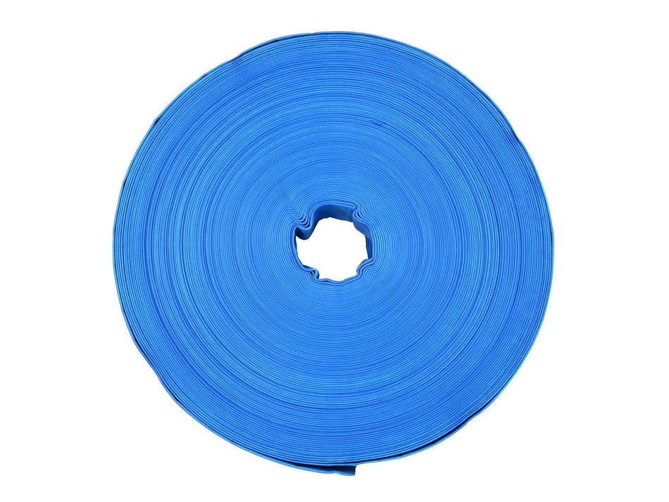 GEKO Platte PVC Waterslang blauw 2 inch x 100 m