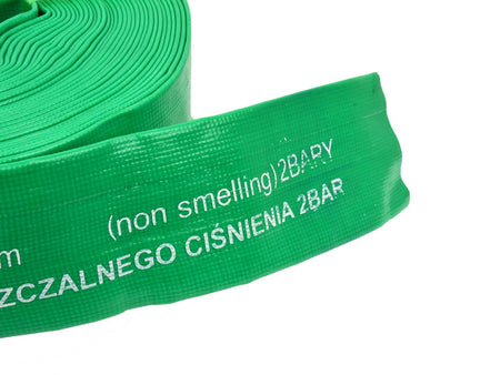 GEKO Platte PVC Waterslang groen 2 inch x 20 m 2 bar
