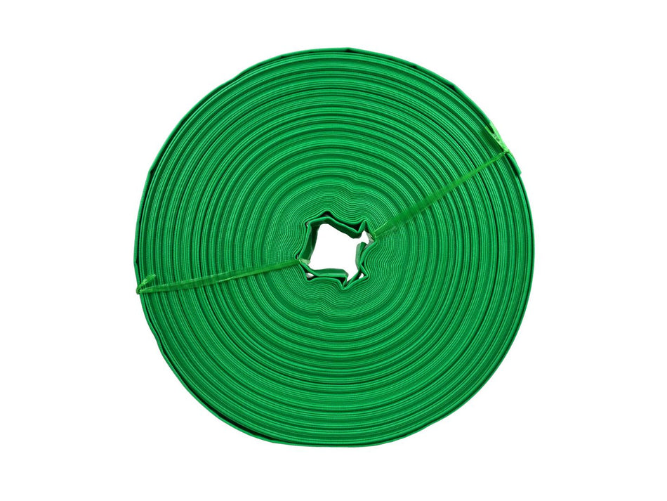 GEKO Platte PVC Waterslang groen 2 inch x 100 m 2 bar