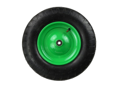 GEKO Rubberwiel 4.00-8 4PR met groene velg