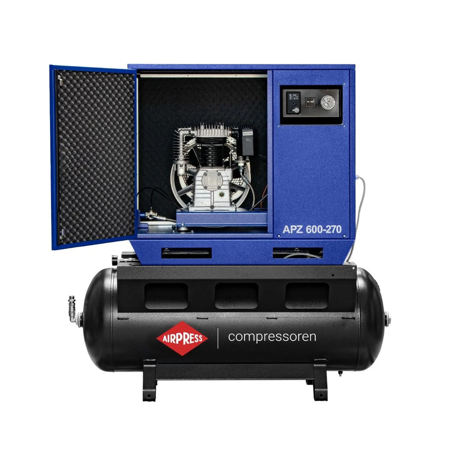 Airpress Stille compressor APZ 600-270 10 bar 5.5 pk/4 kW 465 l/min 270 l