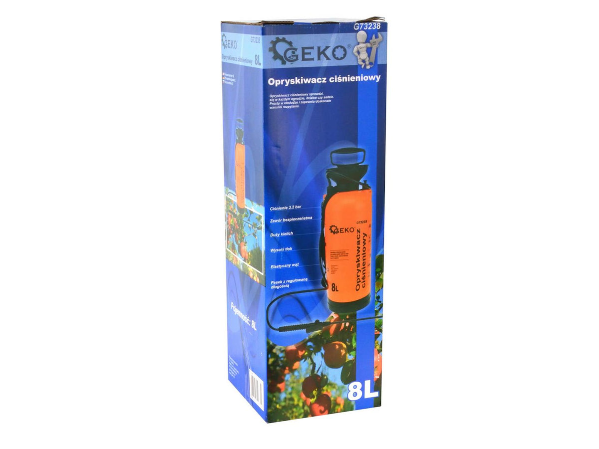 GEKO Handdrukspuit Oranje 8 Liter