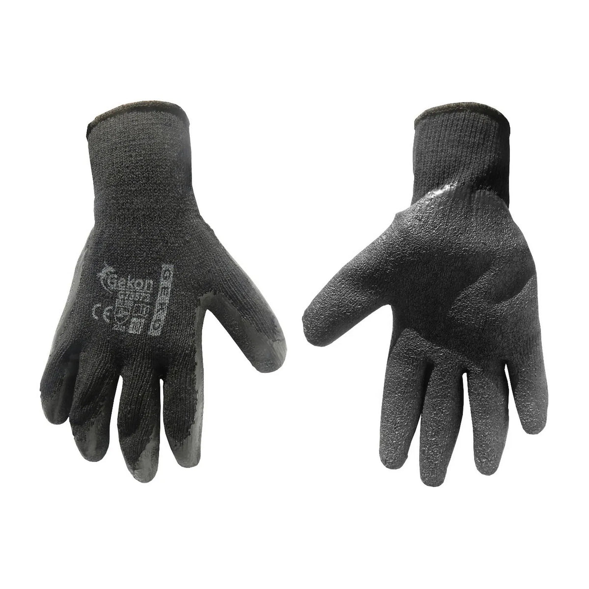 GEKO Werkhandschoenen met gekreukte latex coating maat 10
