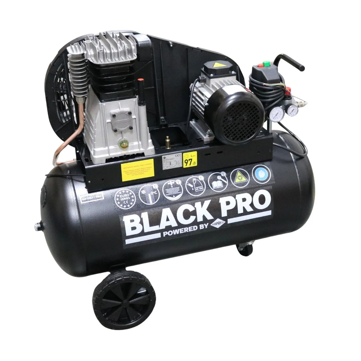 Airpress Compressor Black Pro B3800B/100 CT3 11 bar 3 pk/2.2 kW 390 l/min 90 l