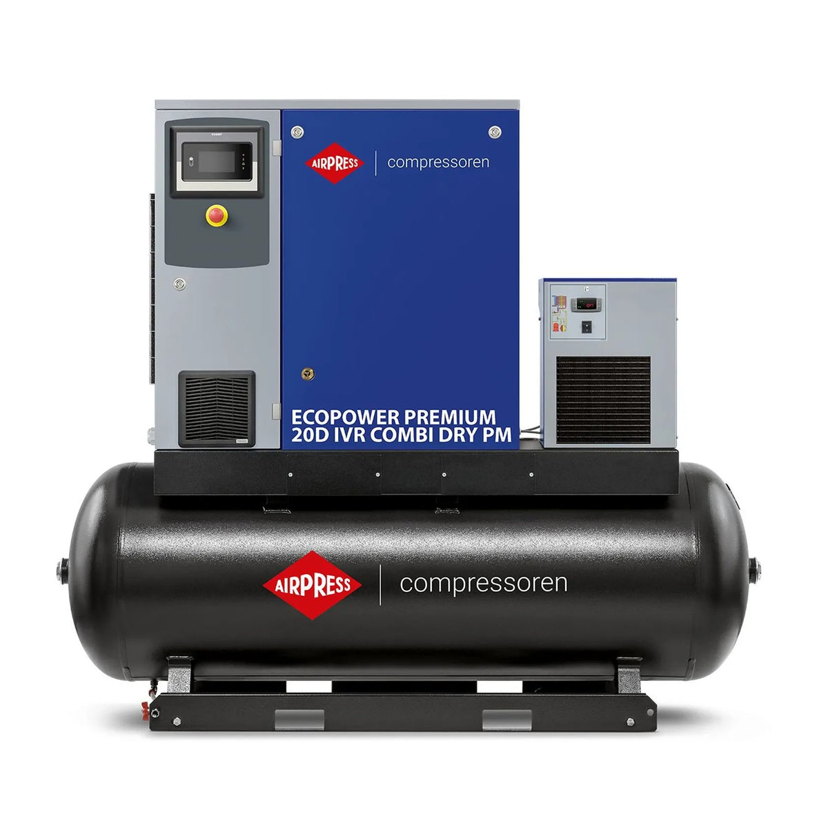 Airpress Schroefcompressor EcoPower Premium 20 Combi Dry PM IVR 13 bar 20 pk/15 kW 672-3000 l/min 500 l