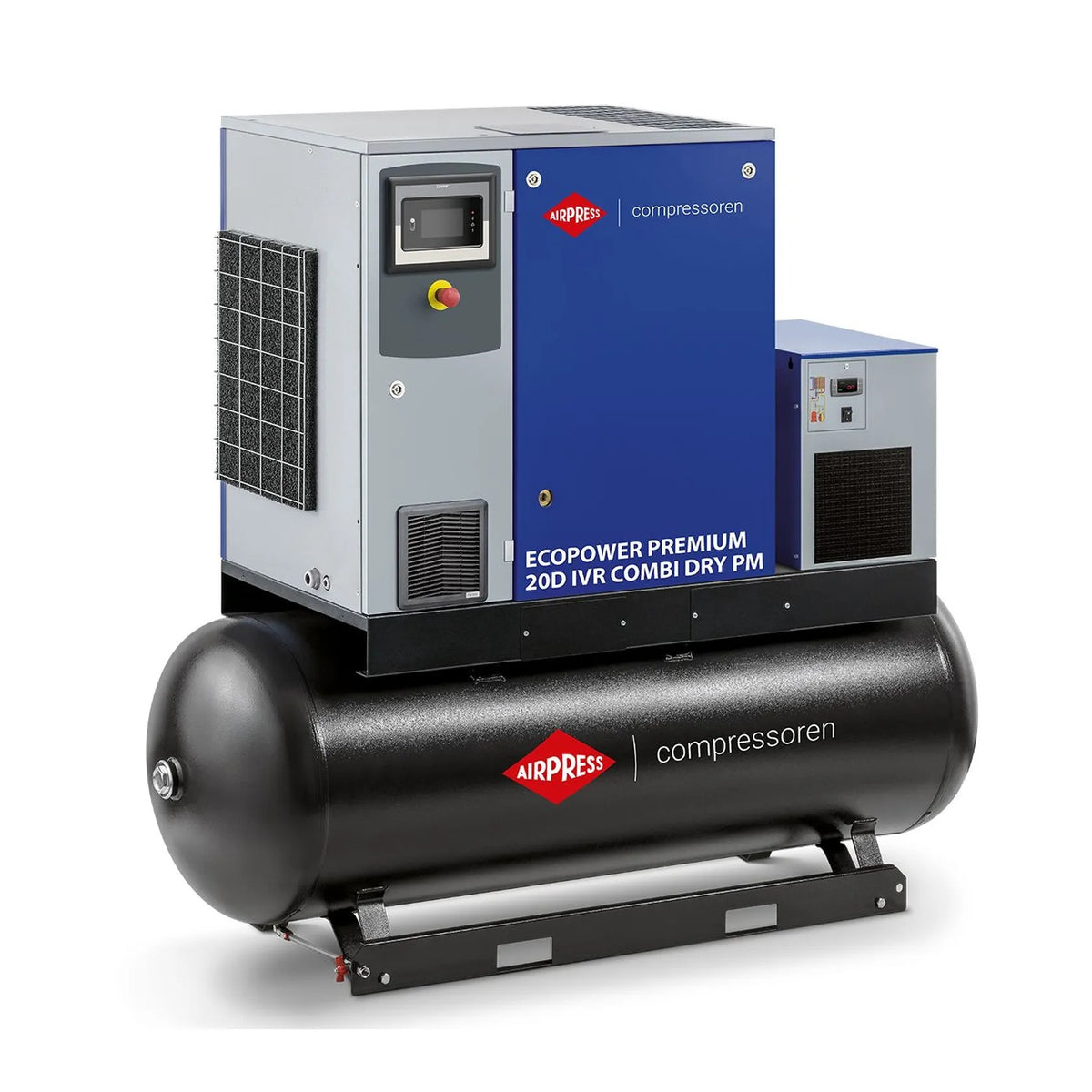 Airpress Schroefcompressor EcoPower Premium 20 Combi Dry PM IVR 13 bar 20 pk/15 kW 672-3000 l/min 500 l