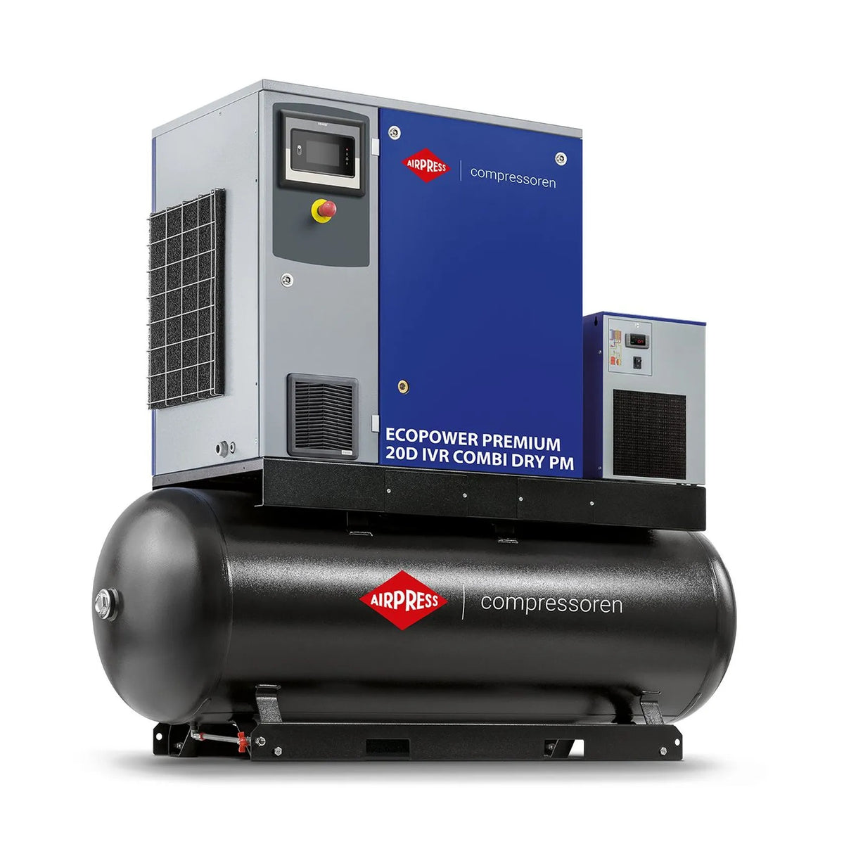 Airpress Schroefcompressor EcoPower Premium 20 Combi Dry PM IVR 13 bar 20 pk/15 kW 672-3000 l/min 500 l