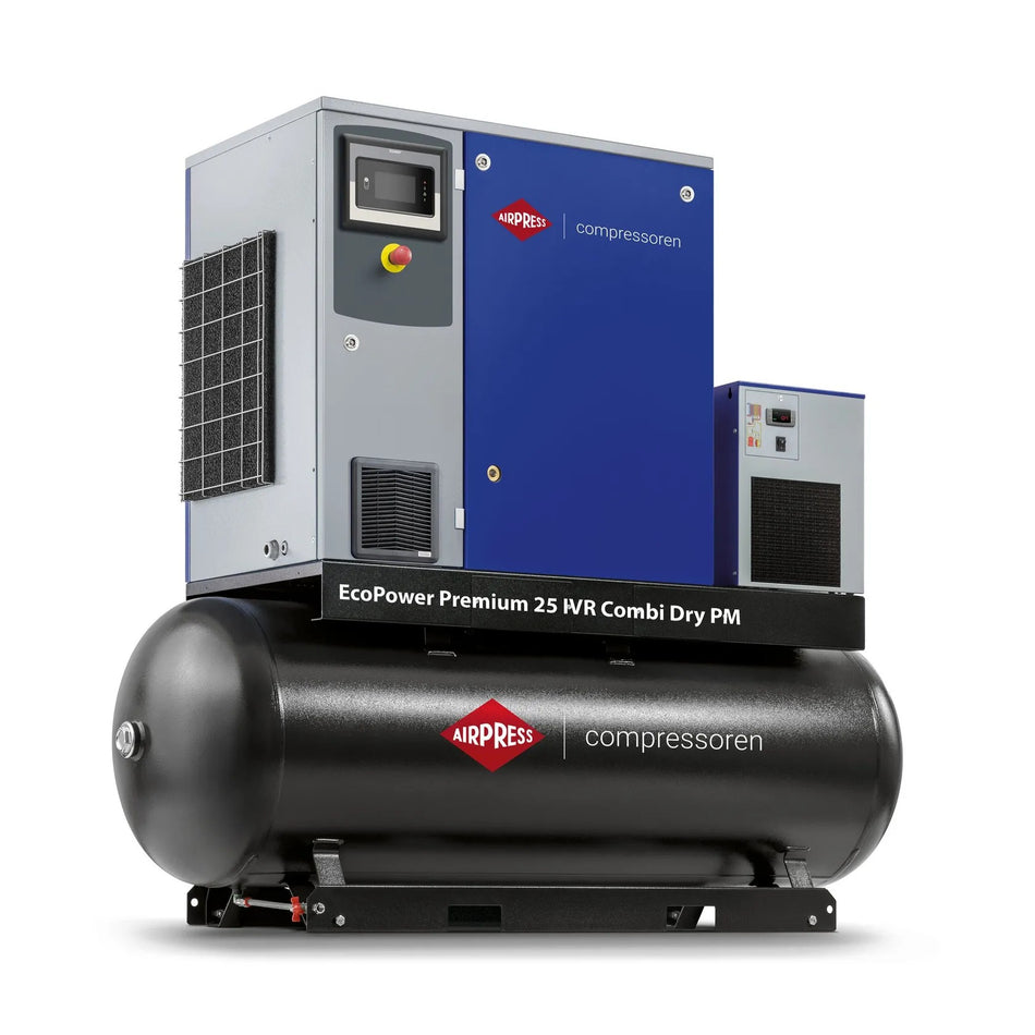 Airpress Schroefcompressor EcoPower Premium 25 Combi Dry PM IVR 13 bar 25 pk/18.5 kW 672-3504 l/min 500 l
