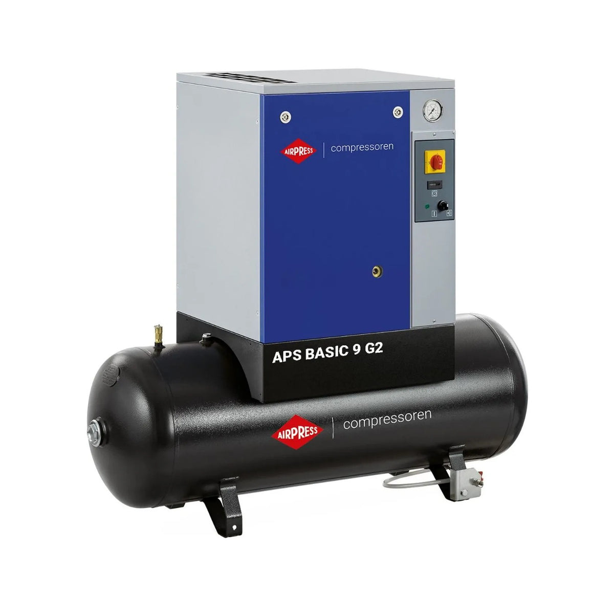 Airpress Schroefcompressor APS 9 Basic G2 Combi - Tweedekans 10 bar 10 pk/7.5 kW 984 l/min 500 l