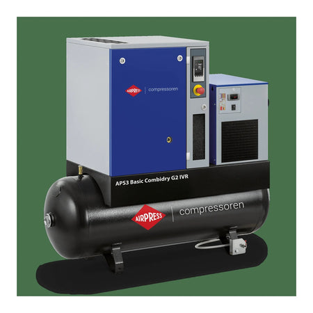 Airpress Schroefcompressor APS 3 Basic G2 M2 Combi Dry 10 bar 3 pk/2.2 kW 294 l/min 200 l