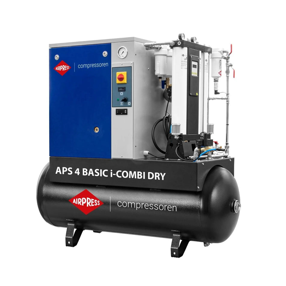Airpress Schroefcompressor APS 4 Basic i-Combi Dry met adsorptiedroger