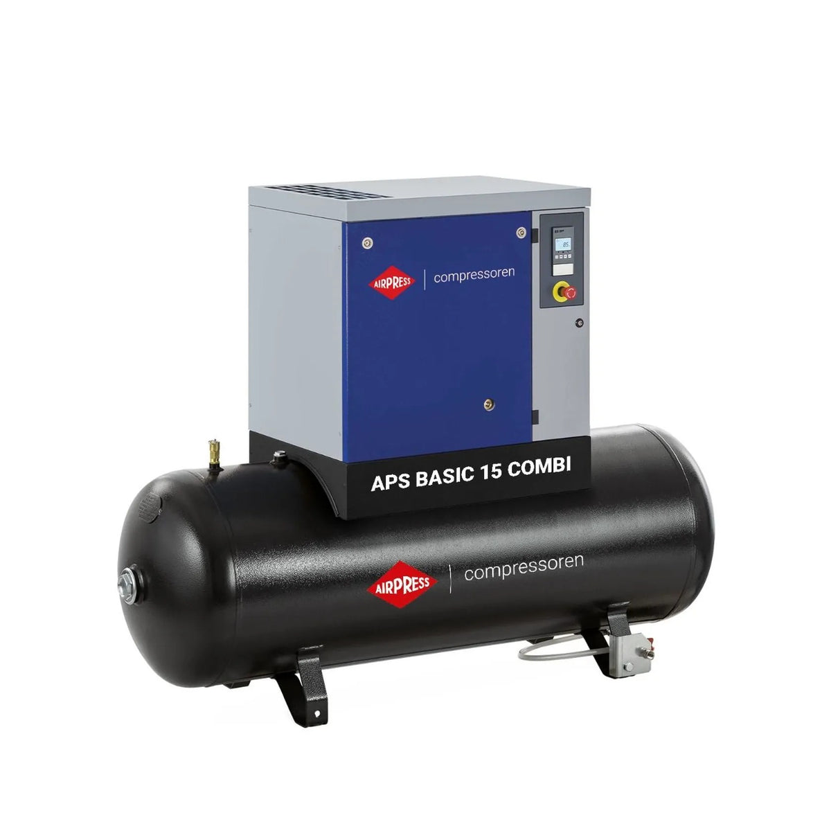 Airpress Schroefcompressor APS 15 Basic Combi 10 bar 15 pk/11 kW 1416 l/min 500 l