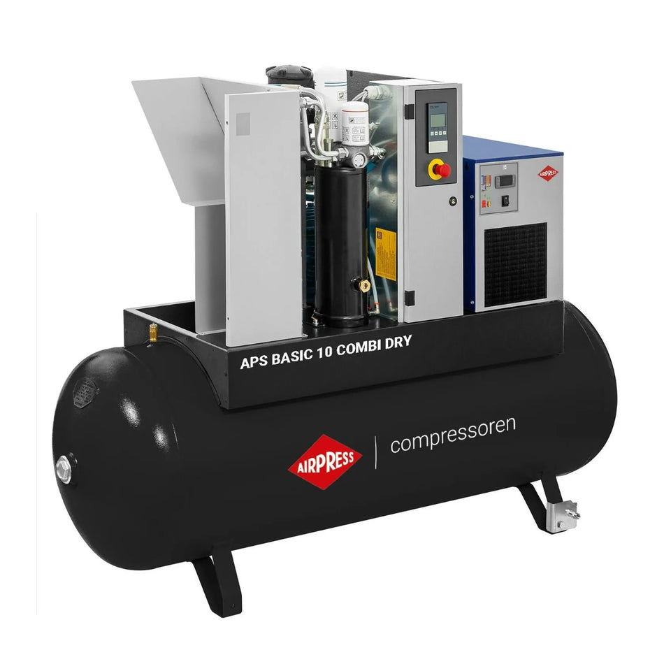 Airpress Schroefcompressor APS 10 Basic Combi Dry 10 bar 10 pk/7.5 kW 996 l/min 500 l